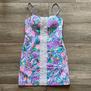 NWT Lilly Pulitzer Maldives Green Turtle Shelli Stretch Dress - Size 4